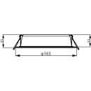 Philips 8720169173866 LED Einbauleuchte Meson | 16,5W integrierte LED-Quelle | 1750/1300 lm | 6500K