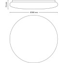 Philips 8720169196070 LED Deckenleuchte Izso | 24W integrierte LED-Quelle | 2500 lm | 2700-6500K