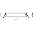 Philips 8720169230965 LED Einbauleuchte Meson | 20W integrierte LED-Quelle | 2100/1400 lm | 3000K