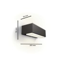 Philips 8720169257337 LED Außenwandleuchte Stratosphere | 3,8W integrierte LED-Quelle | 800lm | 4000K