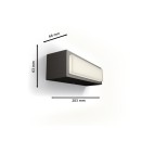 Philips 8720169257498 LED Außenwandleuchte Stratosphere | 3,8W integrierte LED-Quelle | 800lm | 4000K