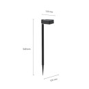 Philips 8720169265684 LED solar Erdspießleuchte Vynce | 1,5W integrierte LED-Quelle | 200lm | 2700K