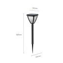 Philips 8720169265721 LED solar Erdspießleuchte Vapora | 1,5W integrierte LED-Quelle | 200lm | 2700K