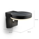 Philips 8720169265769 LED solar Außenwandleuchte Zonal | 1,3W integrierte LED-Quelle | 250lm | 3000K