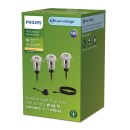 Philips 8720169269453 LED Niedervolt-Außenleuchte Spore | 3W integrierte LED-Quelle | 2700K