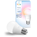 Philips Hue 8720169392182 LED intelligente Lampe Essential  | 8W E27  LED | 806lm | 2200-6500+RGBK | Dimmer | rgb - farbig | intelligent | HUE White and Color Ambiance | HUE | weiß