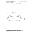 Lucide 79182/18/31 LED-Deckenleuchte Nuria 1x18w | 1440lm | 2700k - weiß, dimmbar
