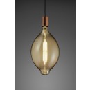 TRIO 908-879 LED Design Lampe Tropfen 1x8W | E27 | 560lm | 2700K - dimmbar, Bernstein