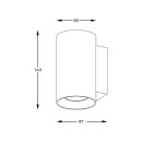 Zuma Line 003064-024533 Spot-Wandleuchte ROUND GU10