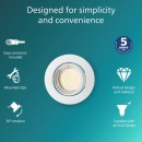 Philips 8720169392601 Einbaurahmen Peridot GU10 | weiß