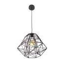 LEDKO 00376 Pendelleuchte 1x40W | E27 - schwarz