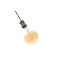 LEDKO 00422 Lampenaufhängung 1x40W | E27 - Nickel