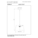 Lucide L104160133 Pendelleuchte WOOLLY  E27