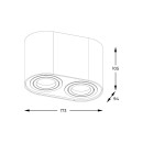Zuma Line 003064-024546 Spot-Deckenleuchte RONDOC GU10