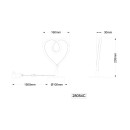 Globo AMORE 28054C LED Tischlampe | 6W LED | 250lm | 3000K