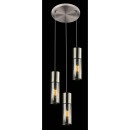 Globo 21000-3HN Pendel-Deckenleuchte Annika 3x25W | E27 - schwarz, nickel
