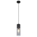 Globo 21000HB Pendel-Deckenleuchte Annika 1x25W | E27 - schwarz, rauchfarben