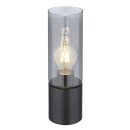Globo 21000TB Tischleuchte Annika 1x25W | E27 - Tastschalter, schwarz, rauchfarben