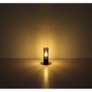 Globo 21000TB Tischleuchte Annika 1x25W | E27 - Tastschalter, schwarz, rauchfarben