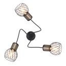 Globo 54013-3 Deckenleuchte  Argusto 3x40W | E27 - schwarz