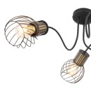 Globo 54013-3 Deckenleuchte  Argusto 3x40W | E27 - schwarz