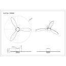 Globo ARMANDO 03666S LED Ventilator mit Licht | 20W LED | 1450lm