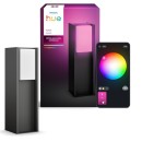 Philips Hue  8721103118455 LED Wegeleuchte Turaco  | 8W integrierte LED-Quelle | 1100lm | 2000-6500K | rgb - farbig | Dimmer | anthrazit