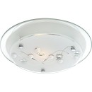 Globo 48090 Deckenleuchte Ballerina I 1x60W | E27 - chrom, satiniertes Glas