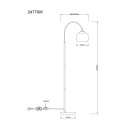 Globo BENNO 24779W Stehlampe E27