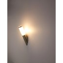 Globo 3157S Außenwandleuchte mit Bewegungssensor Boston 1x60W | E27 | IP44 - Edelstahl, opal
