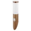 Globo 3158SW Außenwandleuchte mit Bewegungssensor Jaicy 1x15W | E27 | IP44 - Holz, opal