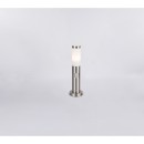 Globo 3158S Gartenstehlampe mit Bewegungssensor Boston 1x60W | E27 | IP44 - Edelstahl, opal