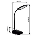 Globo 58455B LED Tischlampe BOTAL  | 9W integrierte LED-Quelle | 520lm | 3000+4000+6500K