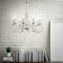 Ideal Lux 066622 Pendelleuchte 5x40W Brandy | E14 - weiß