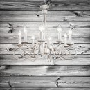 Ideal Lux 066622 Pendelleuchte 5x40W Brandy | E14 - weiß