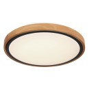 Globo 41764-12 LED-Deckenleuchte Bruno 1x12W | 530lm | 3000-4500-6000K - opal, schwarz, braun