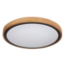 Globo 41764-12 LED-Deckenleuchte Bruno 1x12W | 530lm | 3000-4500-6000K - opal, schwarz, braun