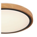 Globo 41764-12 LED-Deckenleuchte Bruno 1x12W | 530lm | 3000-4500-6000K - opal, schwarz, braun