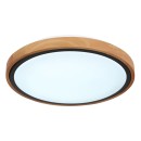 Globo 41764-12 LED-Deckenleuchte Bruno 1x12W | 530lm | 3000-4500-6000K - opal, schwarz, braun