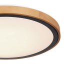 Globo 41764-24 LED-Deckenleuchte Bruno 1x24W | 1000lm | 3000-4500-6000K - opal, schwarz, braun