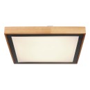 Globo 41764-24Q LED-Deckenleuchte Bruno 1x24W | 1020lm | 3000-4500-6000K - opal, schwarz, braun