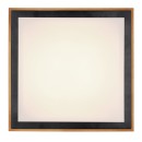Globo 41764-24Q LED-Deckenleuchte Bruno 1x24W | 1020lm | 3000-4500-6000K - opal, schwarz, braun