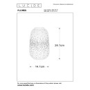 Lucide L135411431 Tischlampe FLORES E14