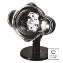 Emos DCPC03 LED Dekorativer Projektor - Flocken 4W | IP44 - weiß, rotierendes Licht, schwarz
