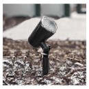 Emos DCPC04 LED Dekorativer Projektor - Schneeflocken 36W | IP44 - kaltes weiß, rotierendes Licht, schwarz
