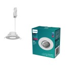 Philips 8721103037930 LED Einbauleuchte Cilantro | 5W integrierte LED-Quelle | 500lm | 2700K | weiß