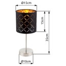 Globo 15229T Tischleuchte Clarke 1x40W | E14