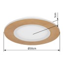 Globo 41767R LED Deckenleuchte CLAY  | 24W integrierte LED-Quelle | 1370lm | 2700-6500K