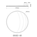 Globo 48493-40 LED Deckenleuchte CONSTANCE  | 40W integrierte LED-Quelle | 2438lm | 3000/4000/6000K