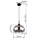 Globo 15839H1 Pendelleuchte CORRY  E27